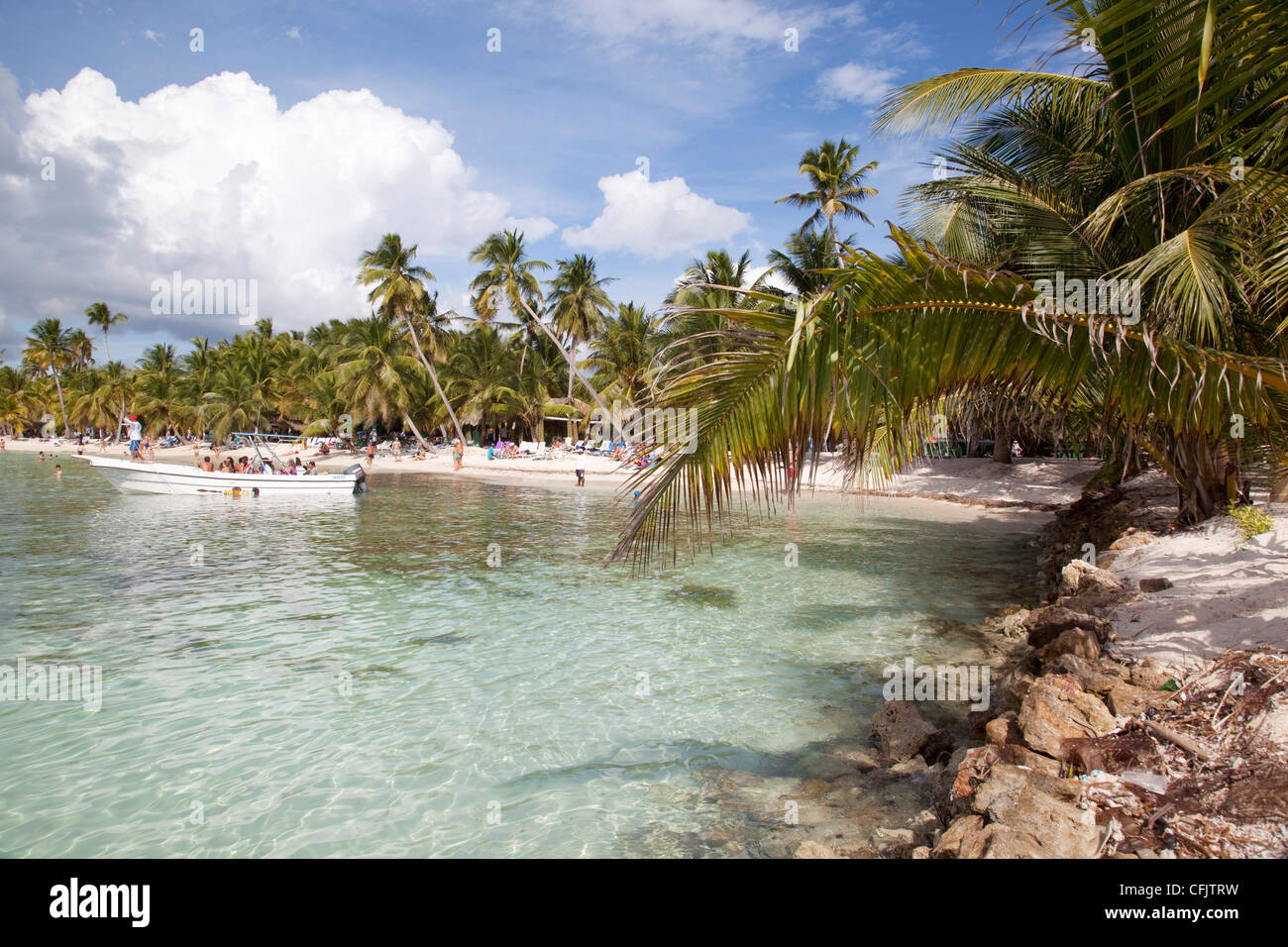 Saona Island, Dominican Republic, West Indies, Caribbean, Central America Stock Photo