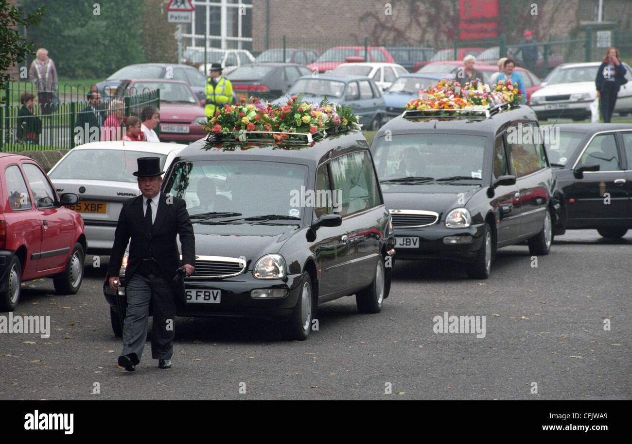 Funeral cortege England Uk Stock Photo