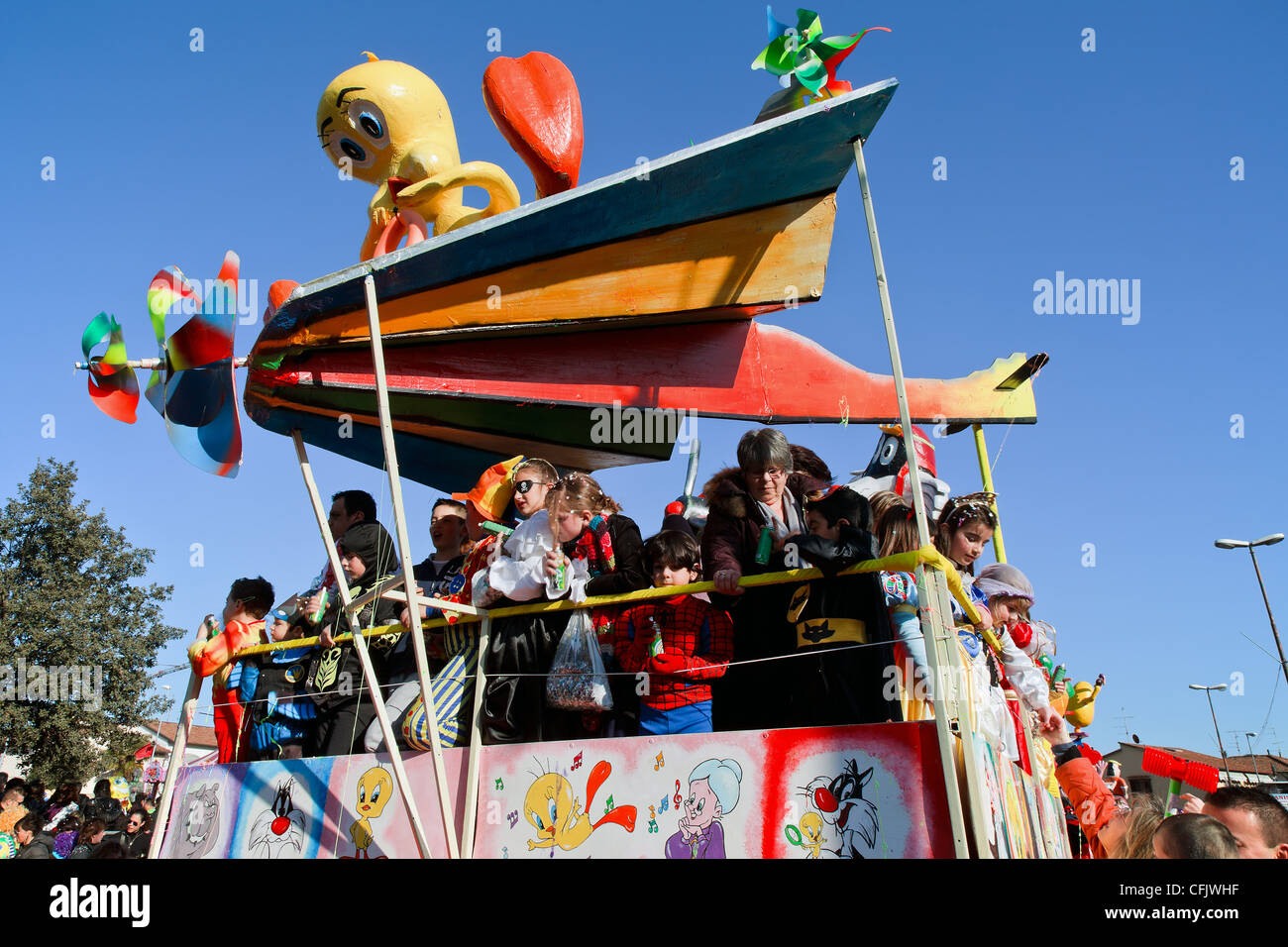 Carnival of S. Mauro, Tuscany Stock Photo