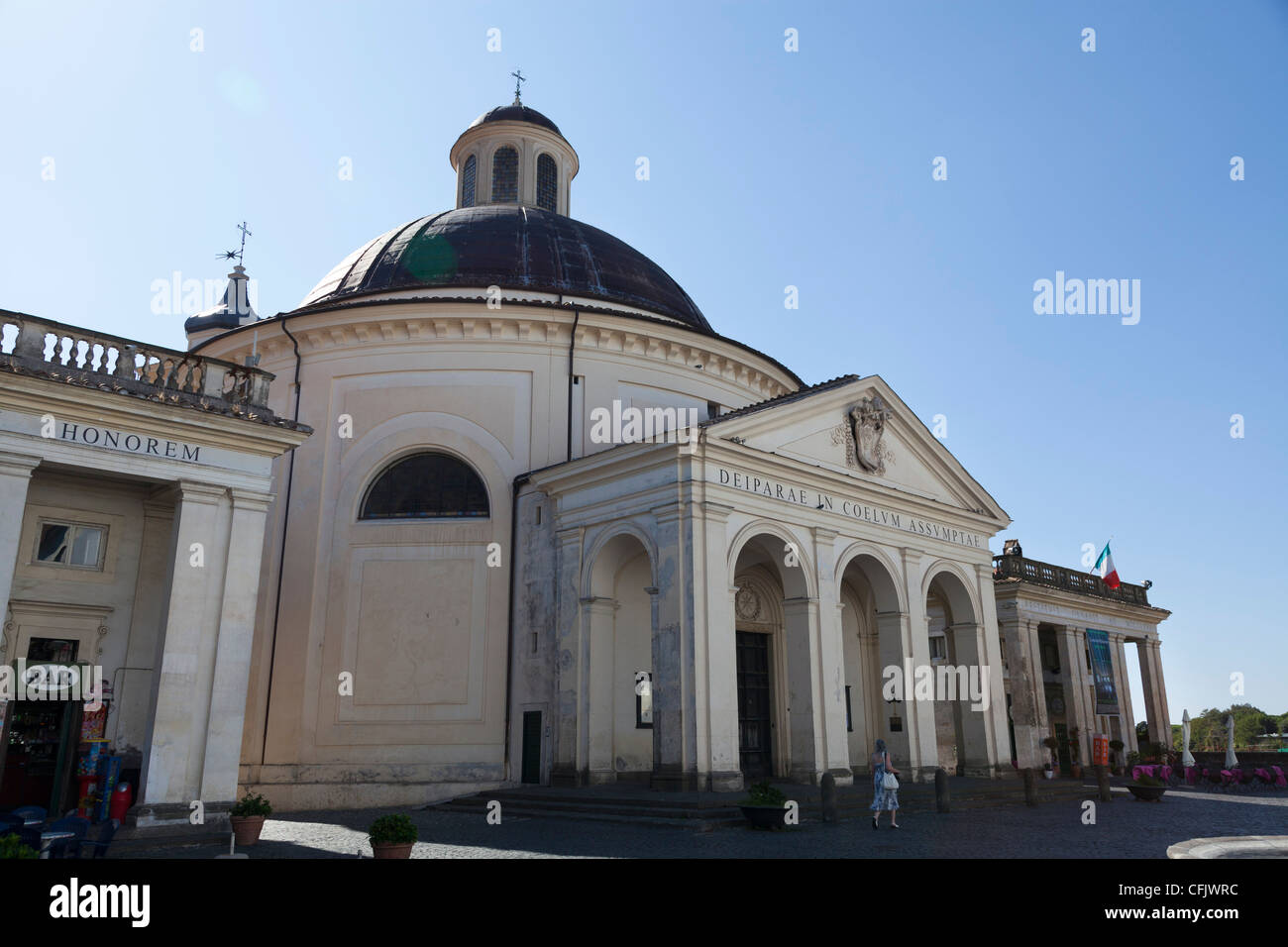 Santa Maria Assunta in Cielo Church id Ariccia Stock Photo