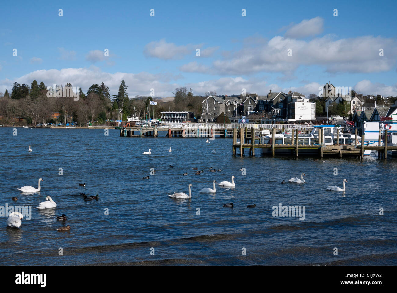 Lake Windermere from Bowness Stock Photo Alamy