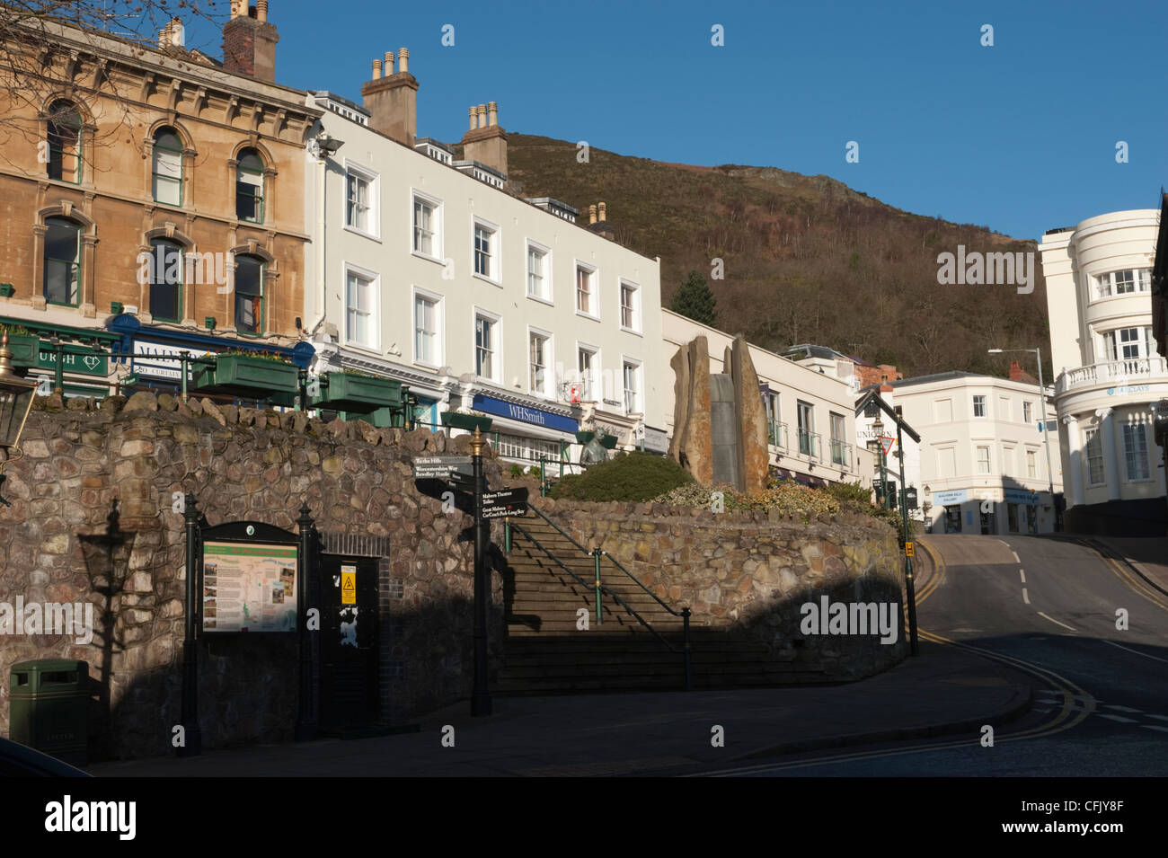 Belle View Terrace at Great Malvern Stock Photo