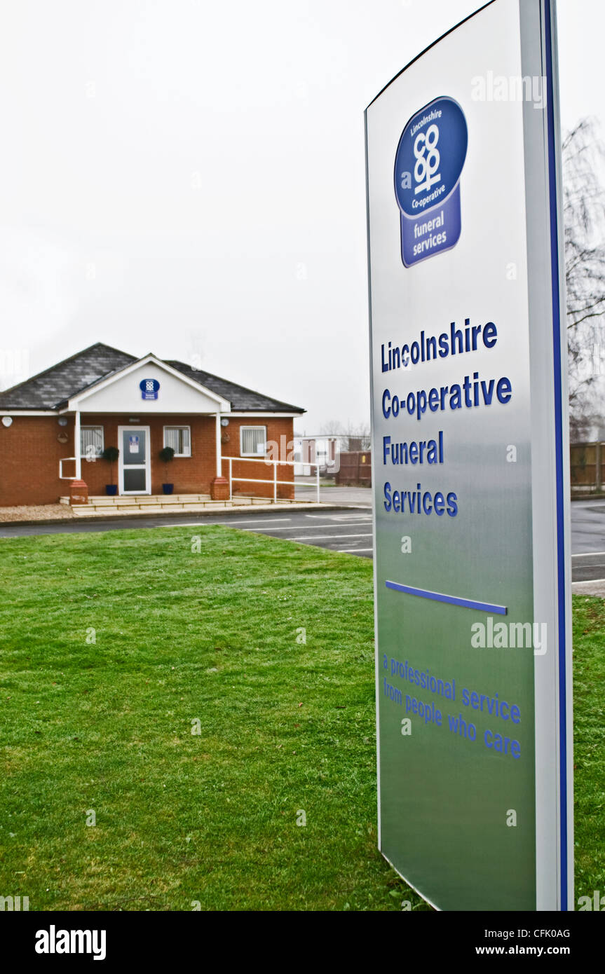 Co-operative Funeral Services, Lincolnshire, UK Stock Photo