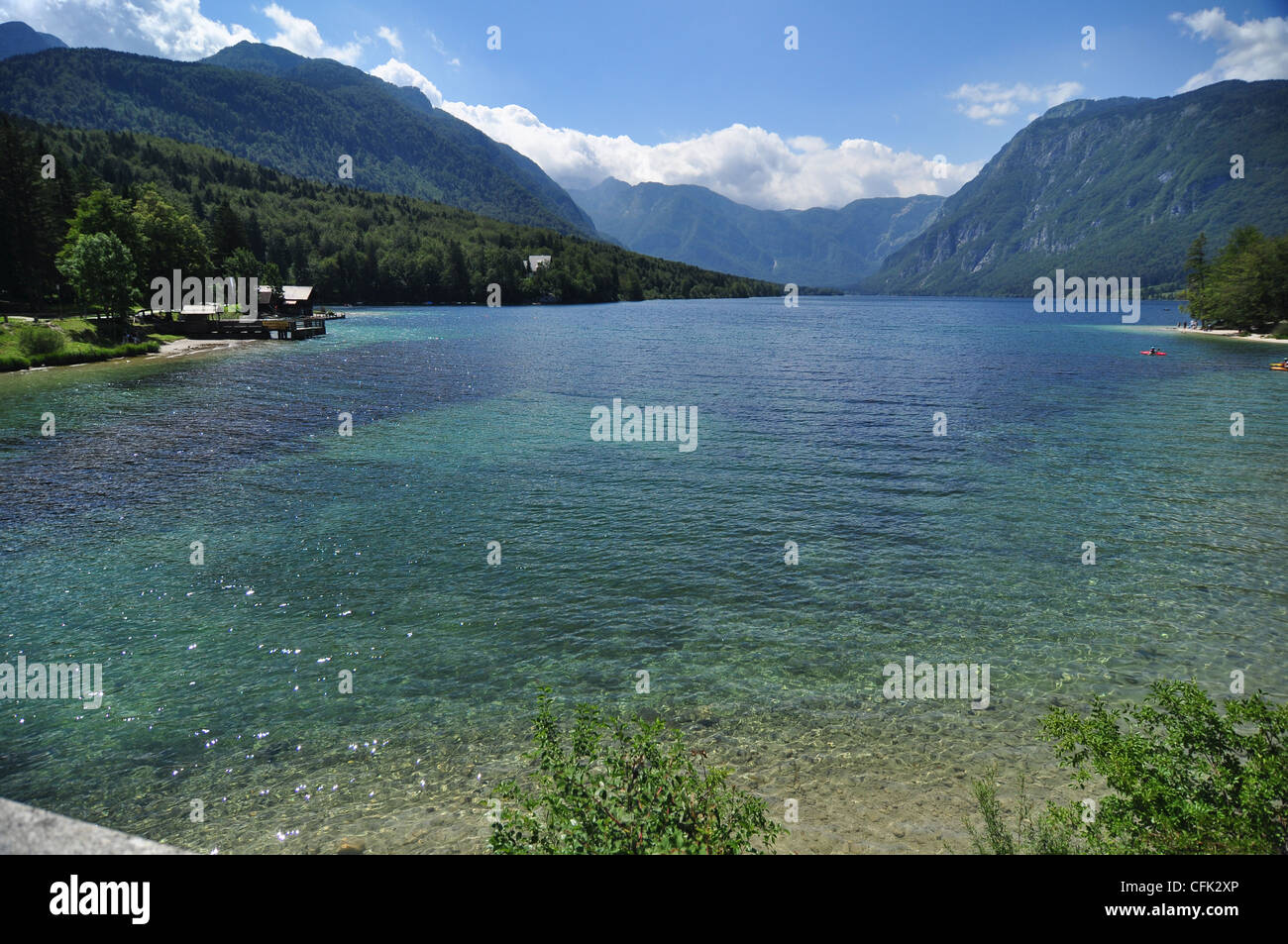 lake Bohinj Stock Photo