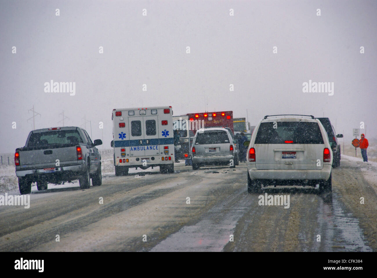 Ambulance road accident hi-res stock photography and images - Alamy