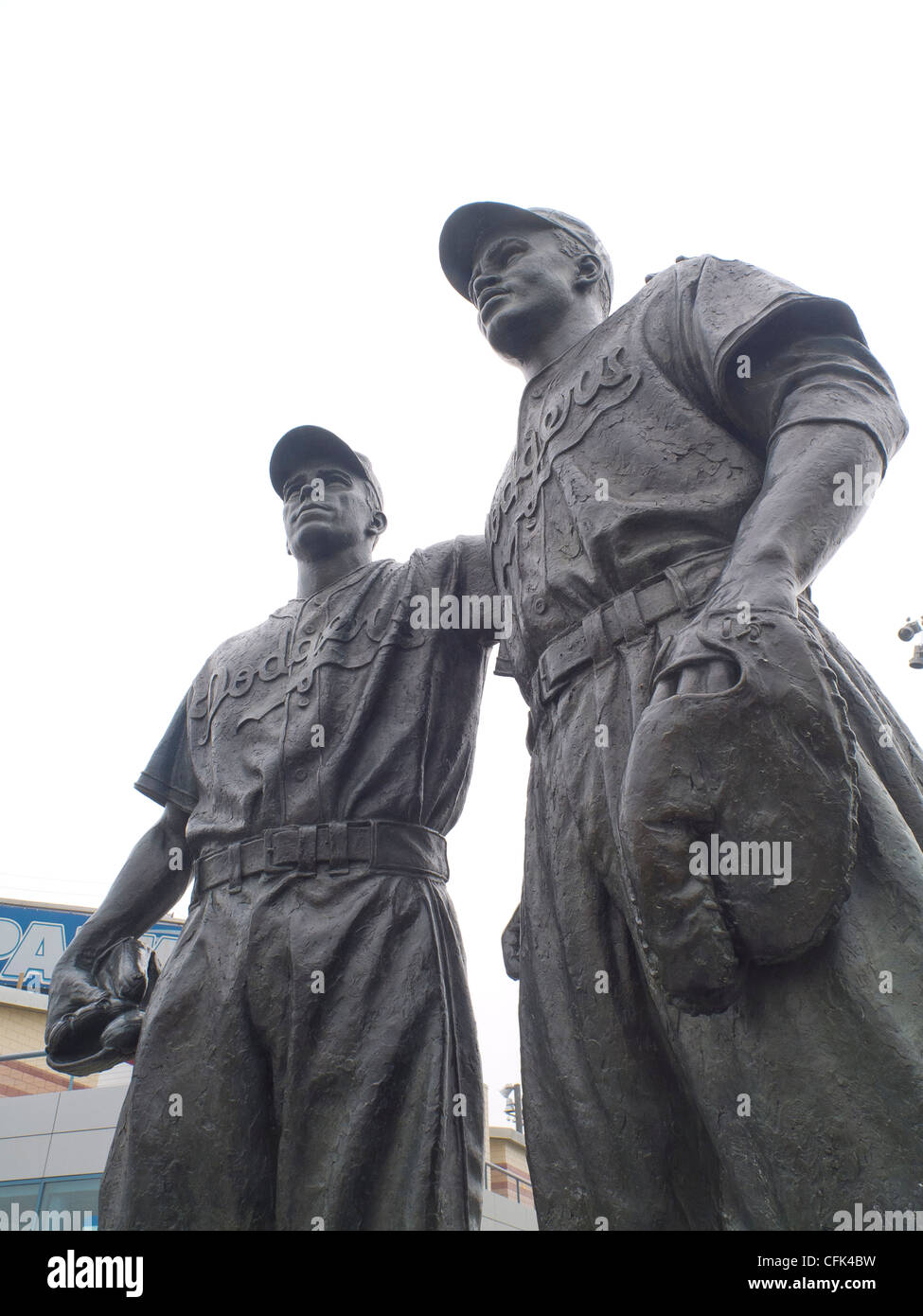 Pee Wee Reese & Jackie Robinson statue at Keyspan Park in Coney Island  Stock Photo - Alamy