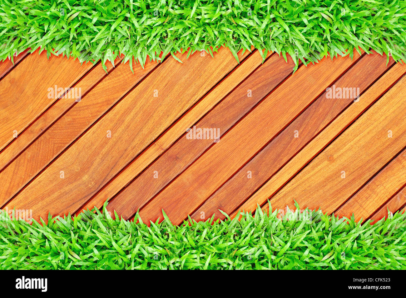 grass frame wood wall Stock Photo Alamy