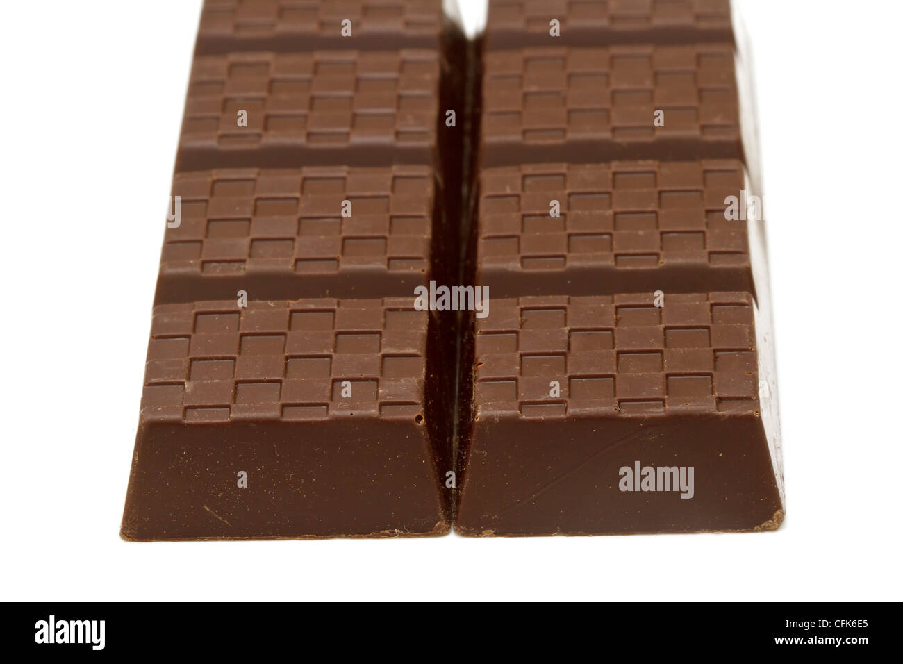 Dark chocolate isolated on white background Stock Photo - Alamy