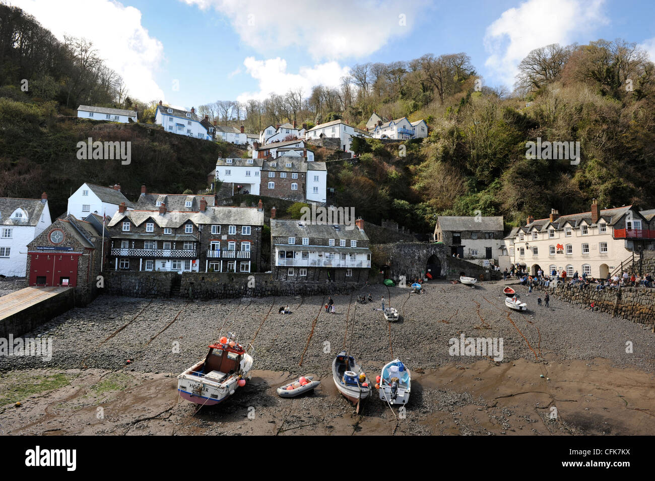 The North Devon fishing village of Clovelly UK Stock Photo - Alamy