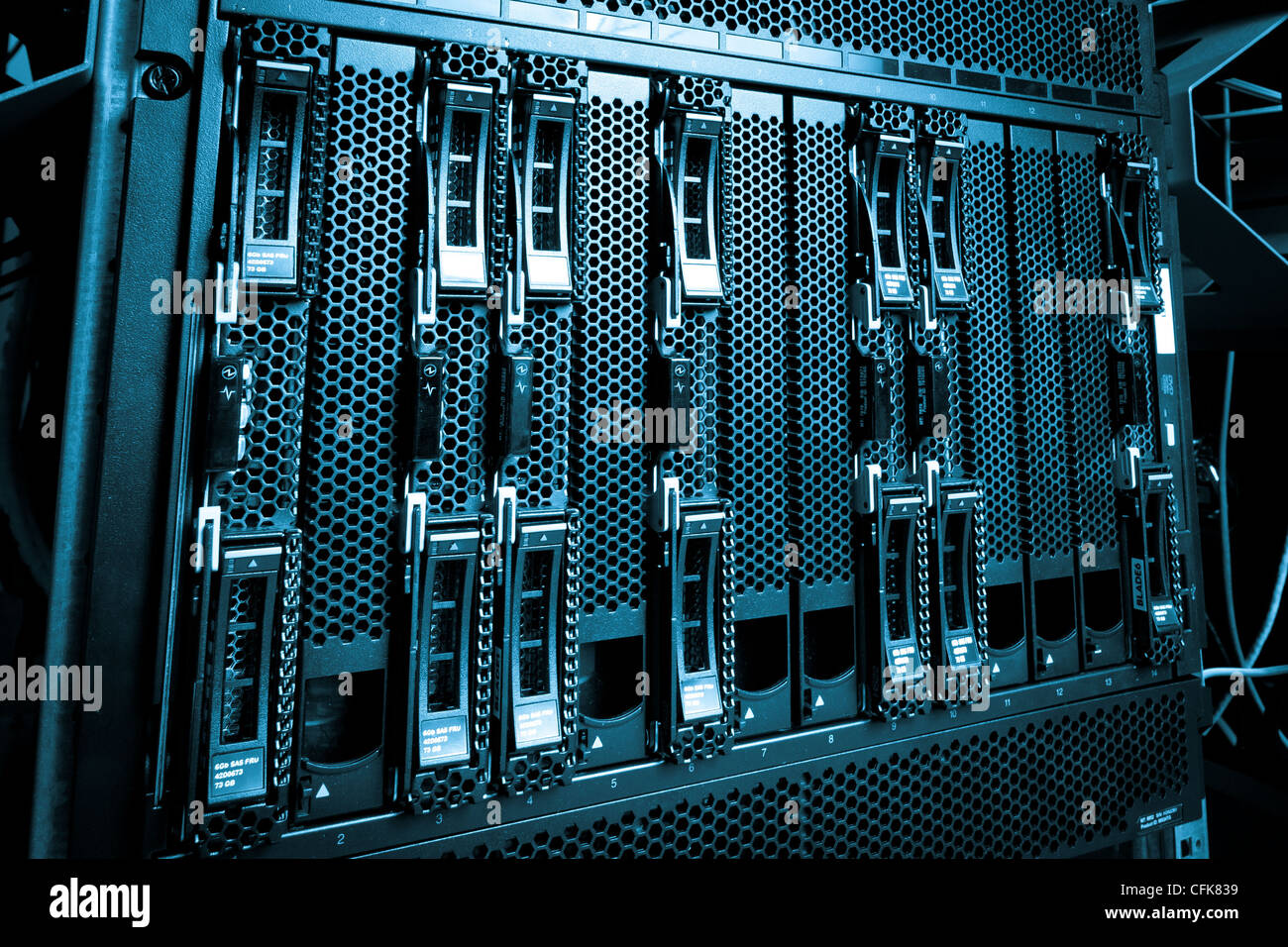 Detail of hard drive cluster in data center Stock Photo Alamy