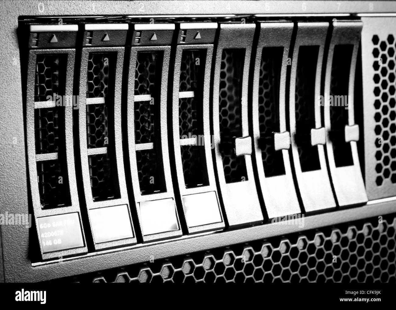 Detail of hard drive cluster in data center Stock Photo Alamy