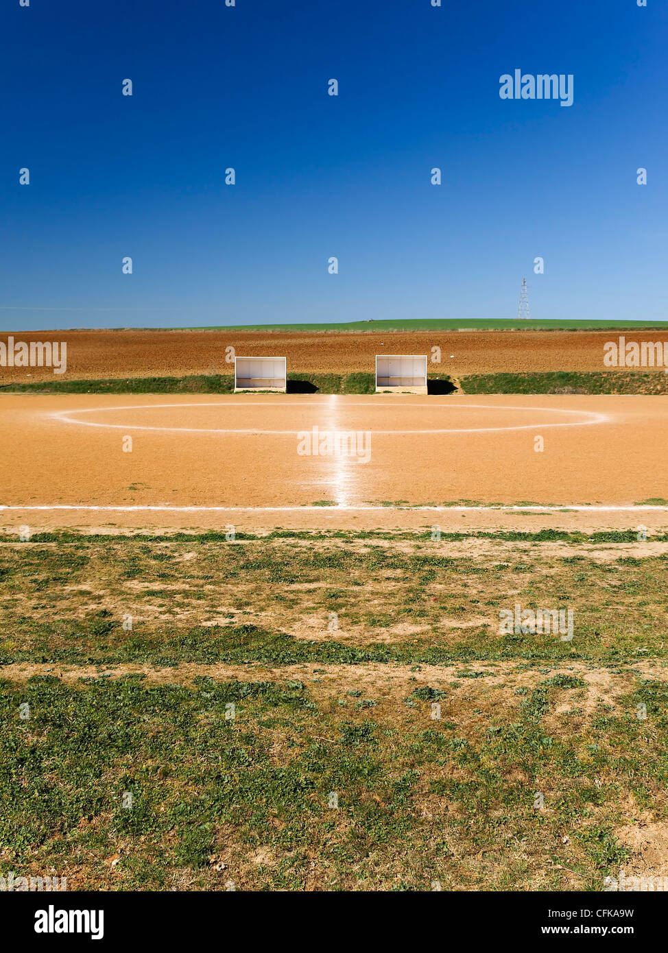 football pitch in spanish countryside Stock Photo Alamy