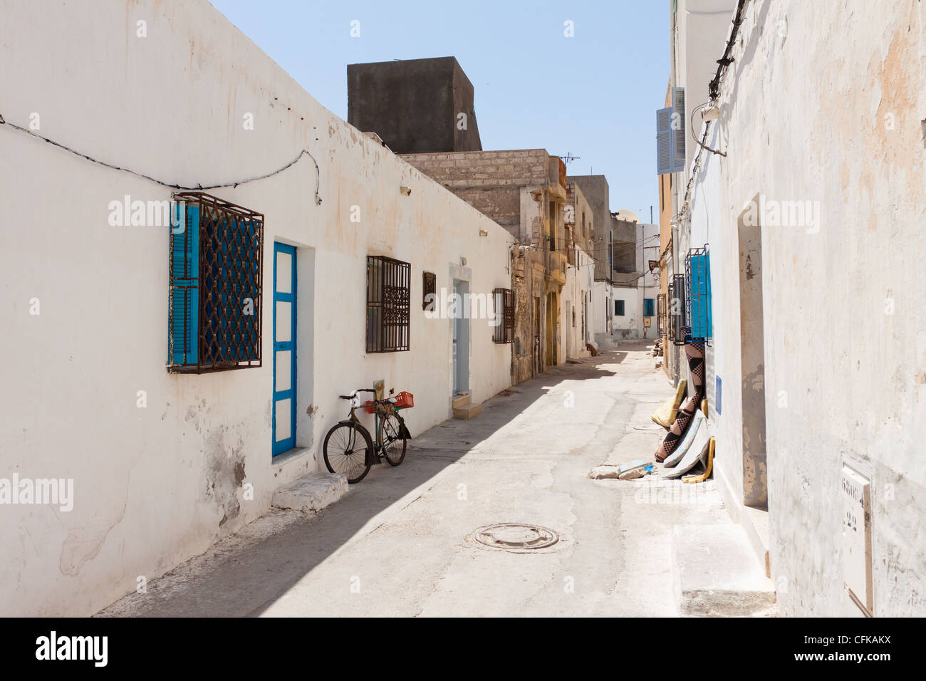 Street in the town of Mahdia, Tunisia Stock Photo Alamy