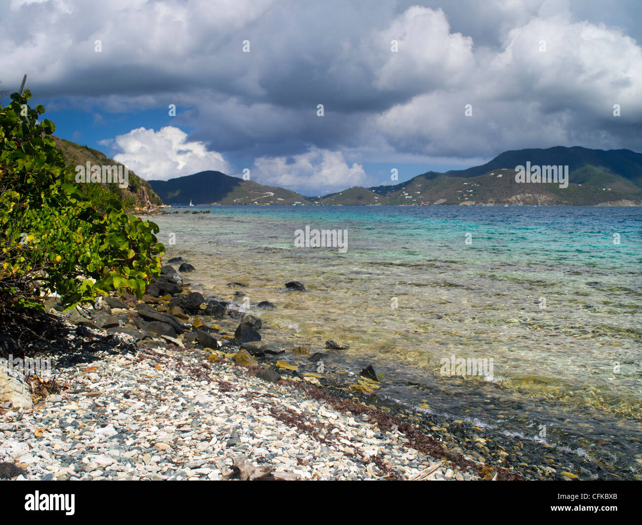 View of Haulover Bay, East End, St. John's, US Virgin Islands, with