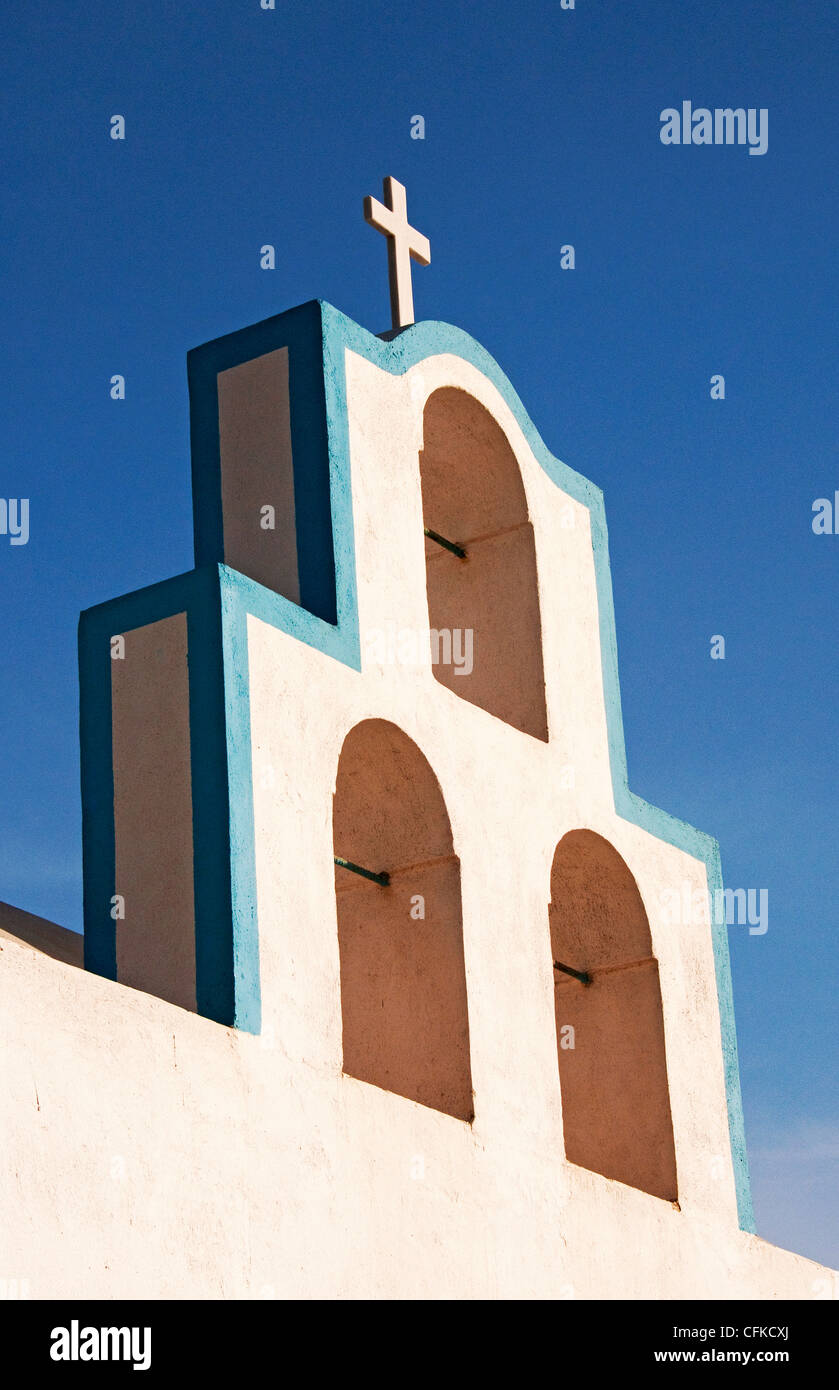 Cross on top of church, Firostefani, Santorini, Greece Stock Photo - Alamy