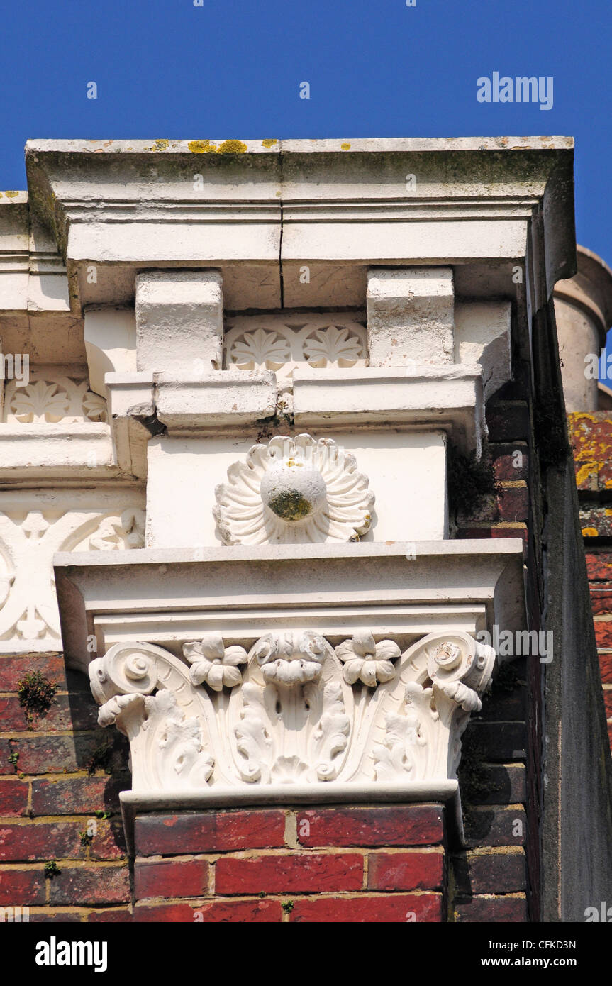 Decorative stonework on building in hires stock photography and images