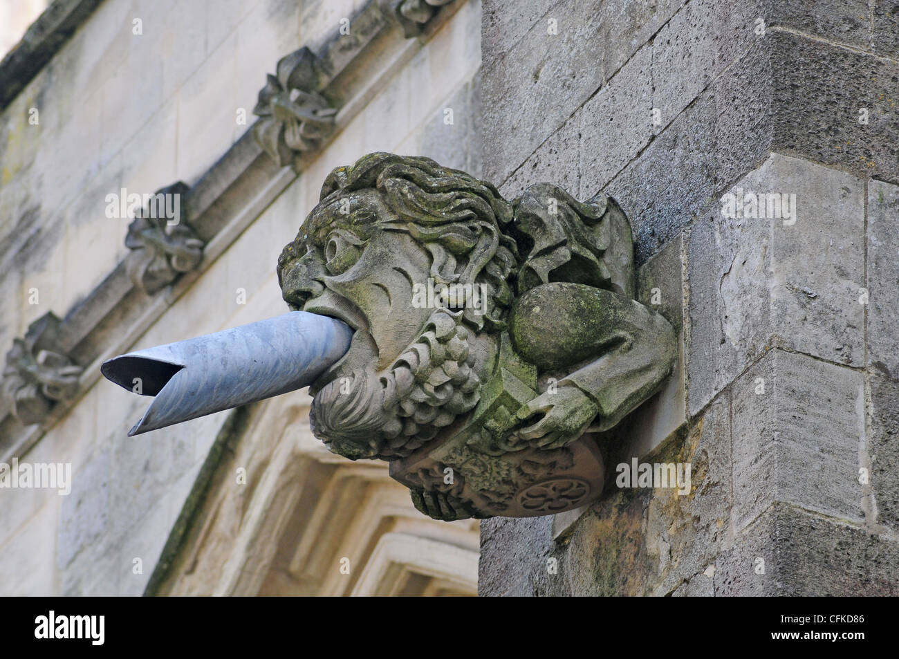 Modern gargoyle, a likeness and tribute to the then surveyor of the ...