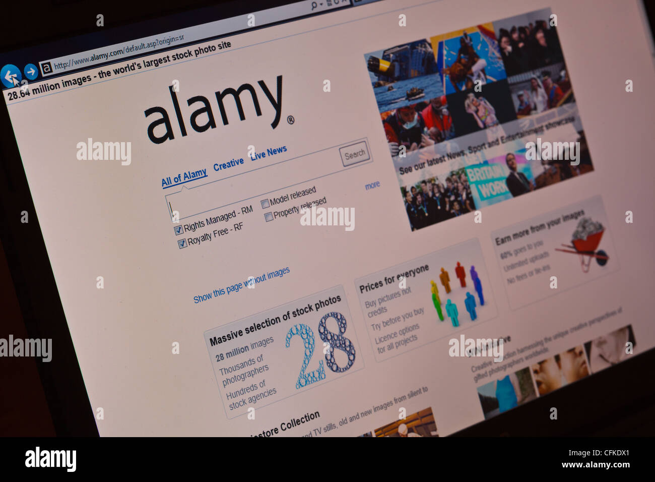 alamy.com,alamydotcom,alamy homepage. Stock Photo