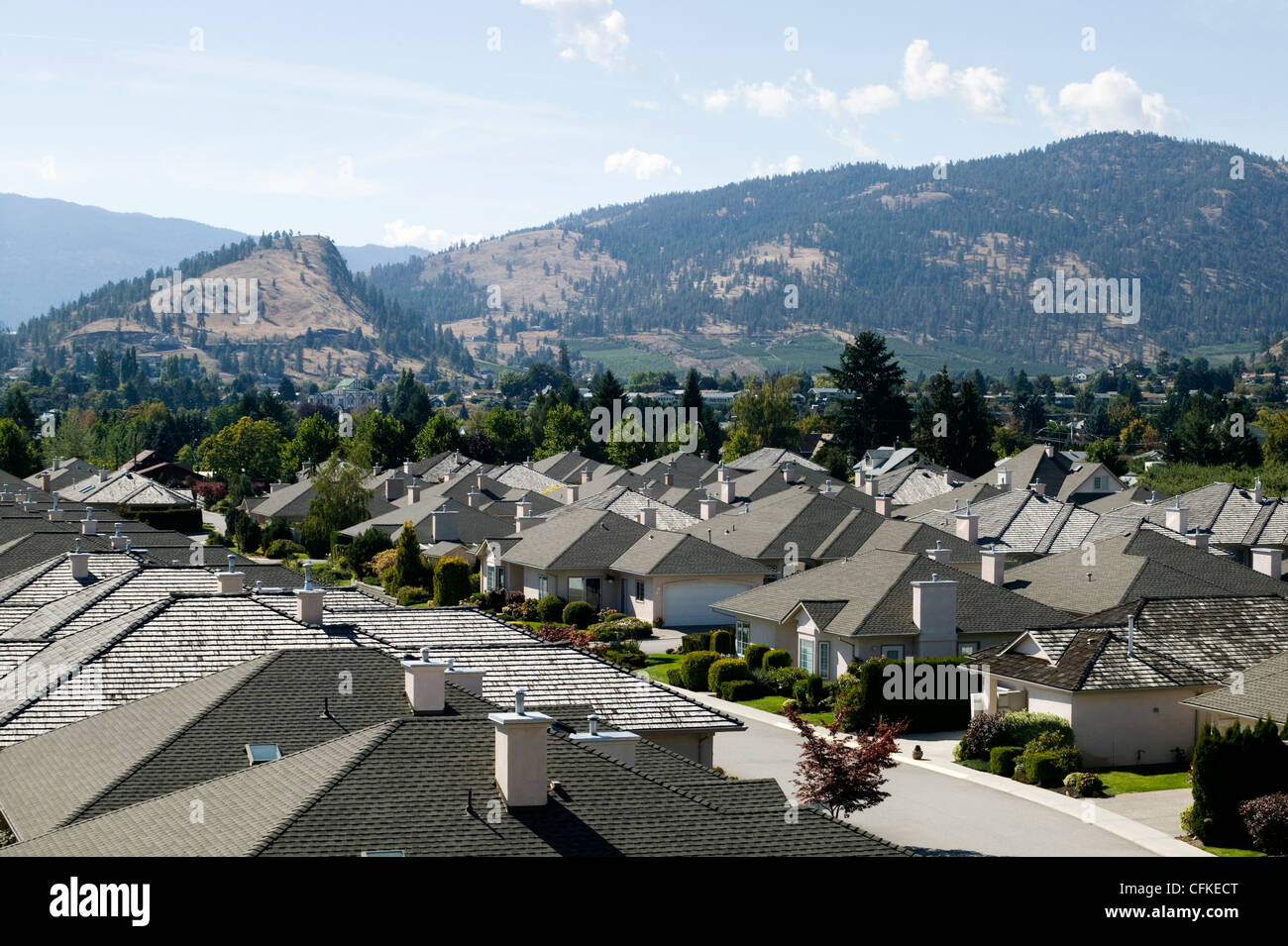 New Housing Development in Peachland, British Columbia Stock Photo Alamy