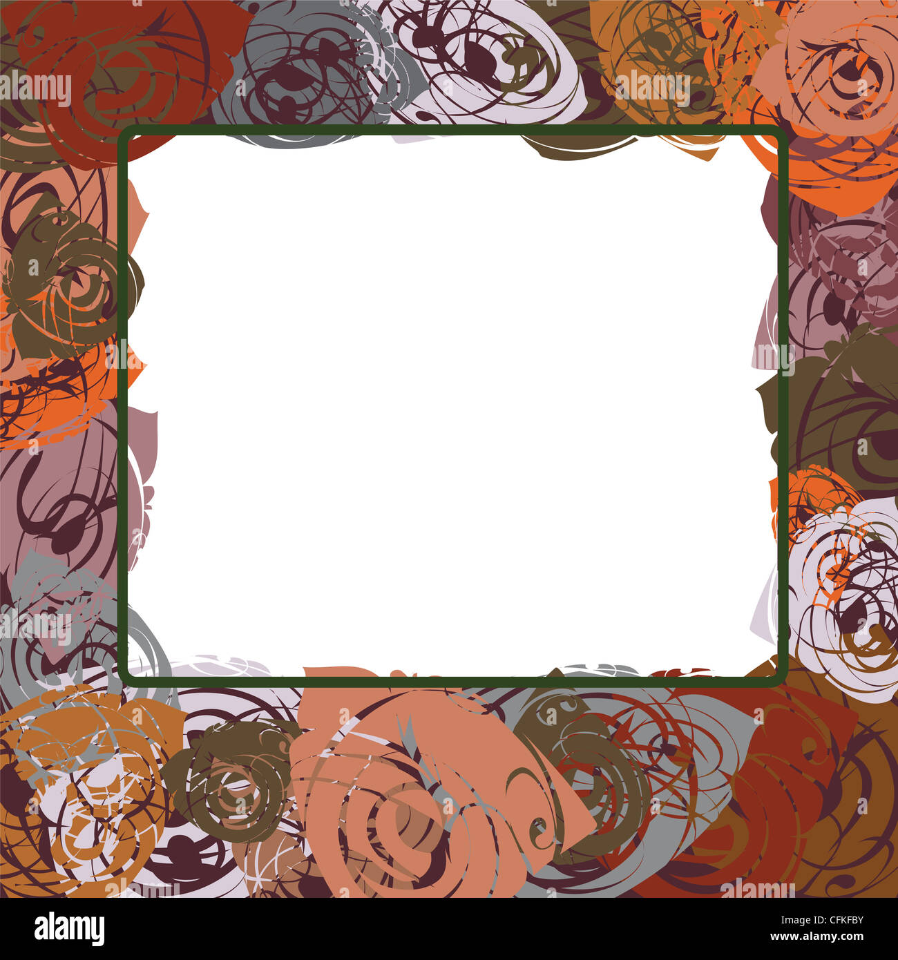 Vector frame, postcard, illustration Stock Photo - Alamy