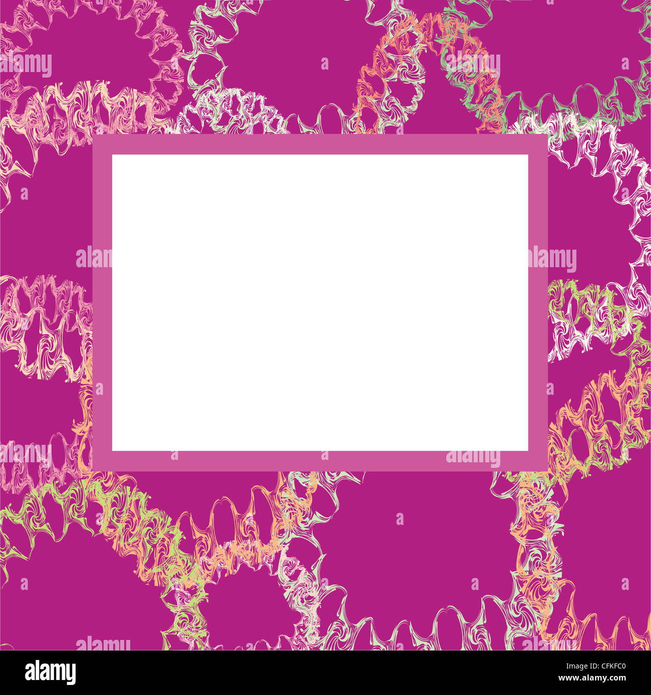 Abstract bright frame, vector, illustration Stock Photo - Alamy