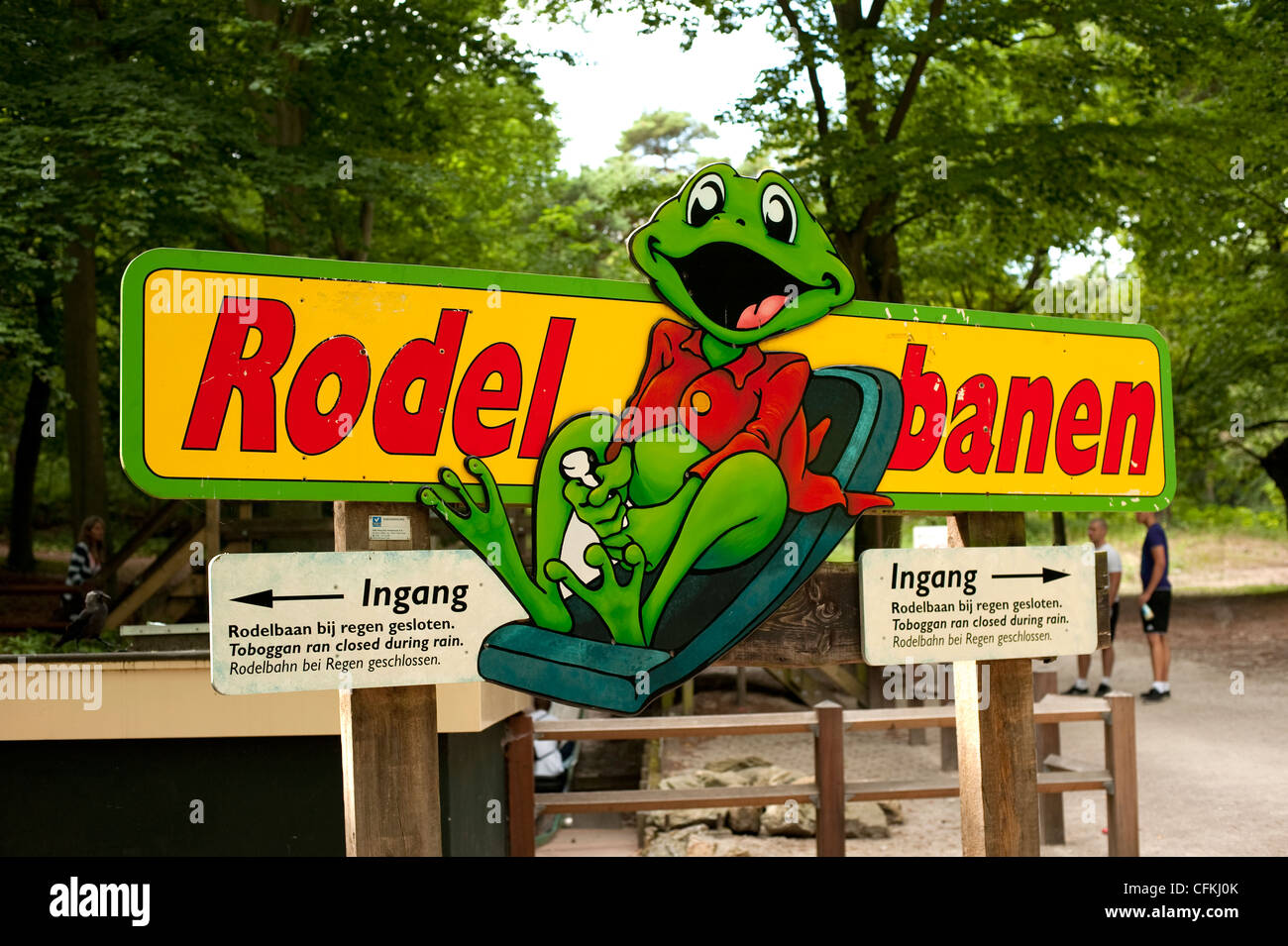 Rodel Banen Amusement Park Wassenaar Holland Netherlands Europe EU Stock Photo
