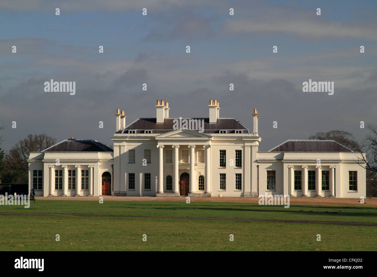Hylands House, a Grade II* neo-classical villa situated within Hylands Park, Chelmsford, Essex, UK. Stock Photo