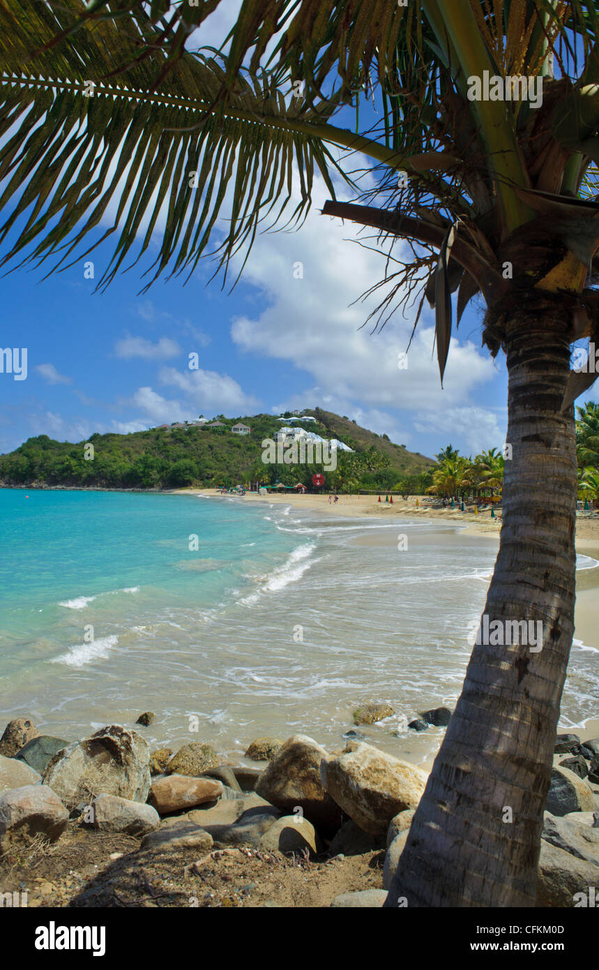 Friar's Bay on St. Martin or St. Maarten in the Caribbean Stock Photo