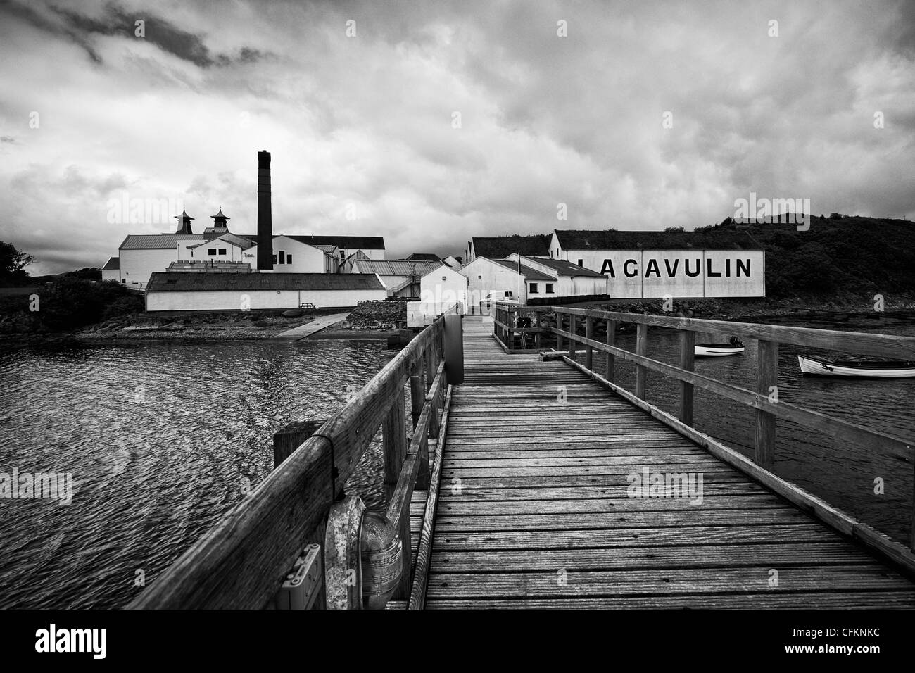 Lagavulin Distillery Islay Scotland Stock Photo