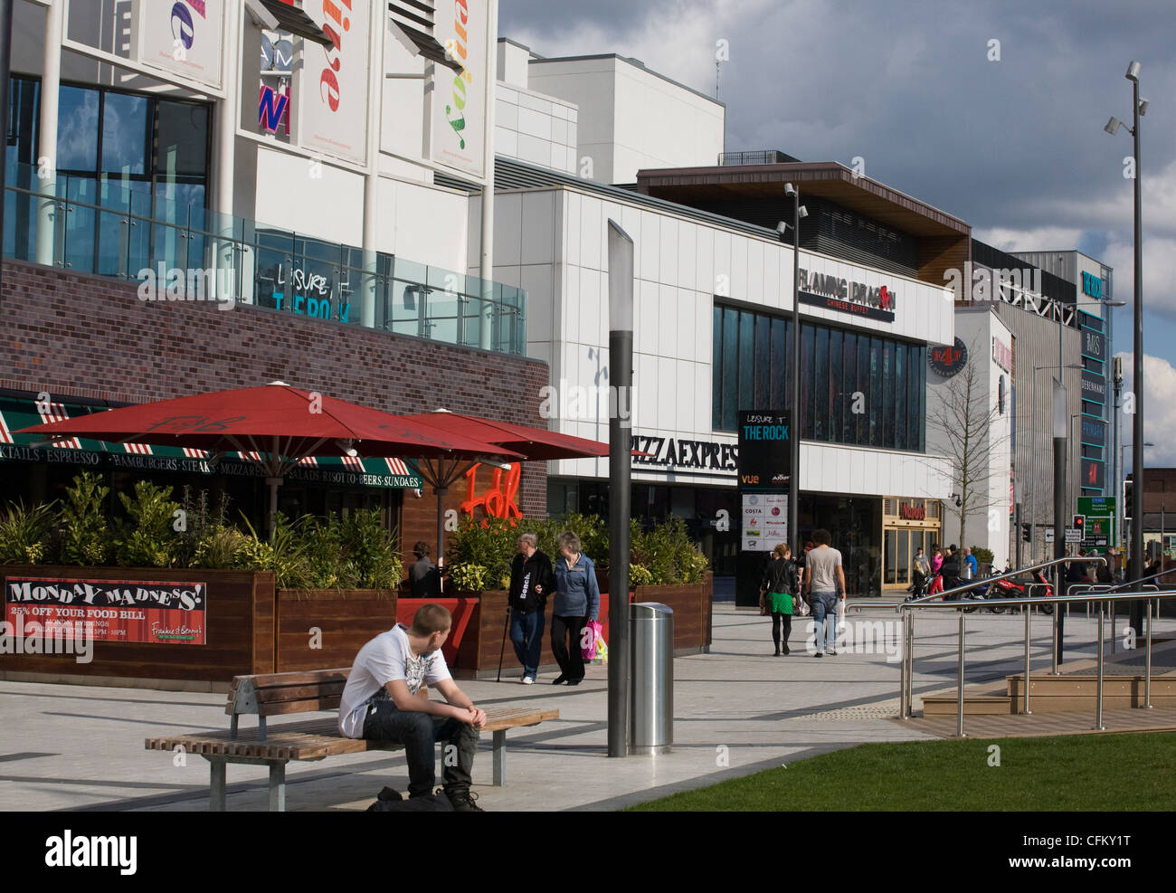 The Rock Bury Shopping Mall Bury Greater manchester england Stock Photo