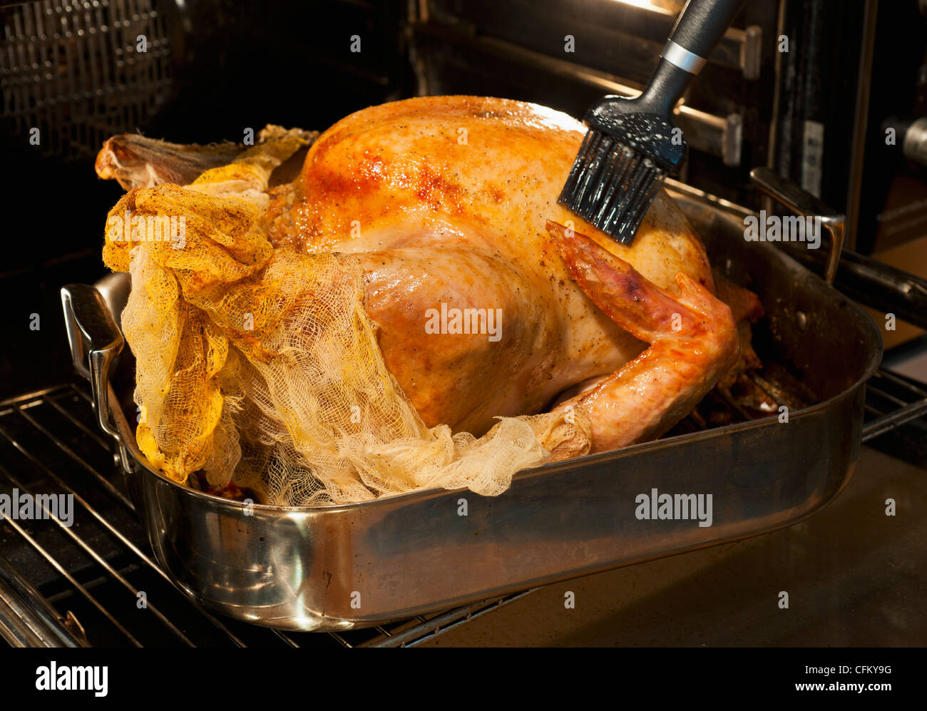 Basting turkey hi-res stock photography and images - Alamy