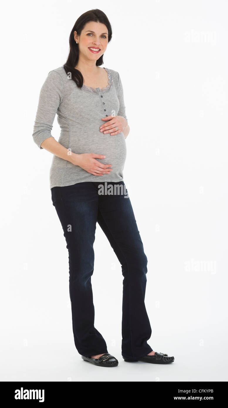 Pregnant black woman vertical hi-res stock photography and images - Alamy