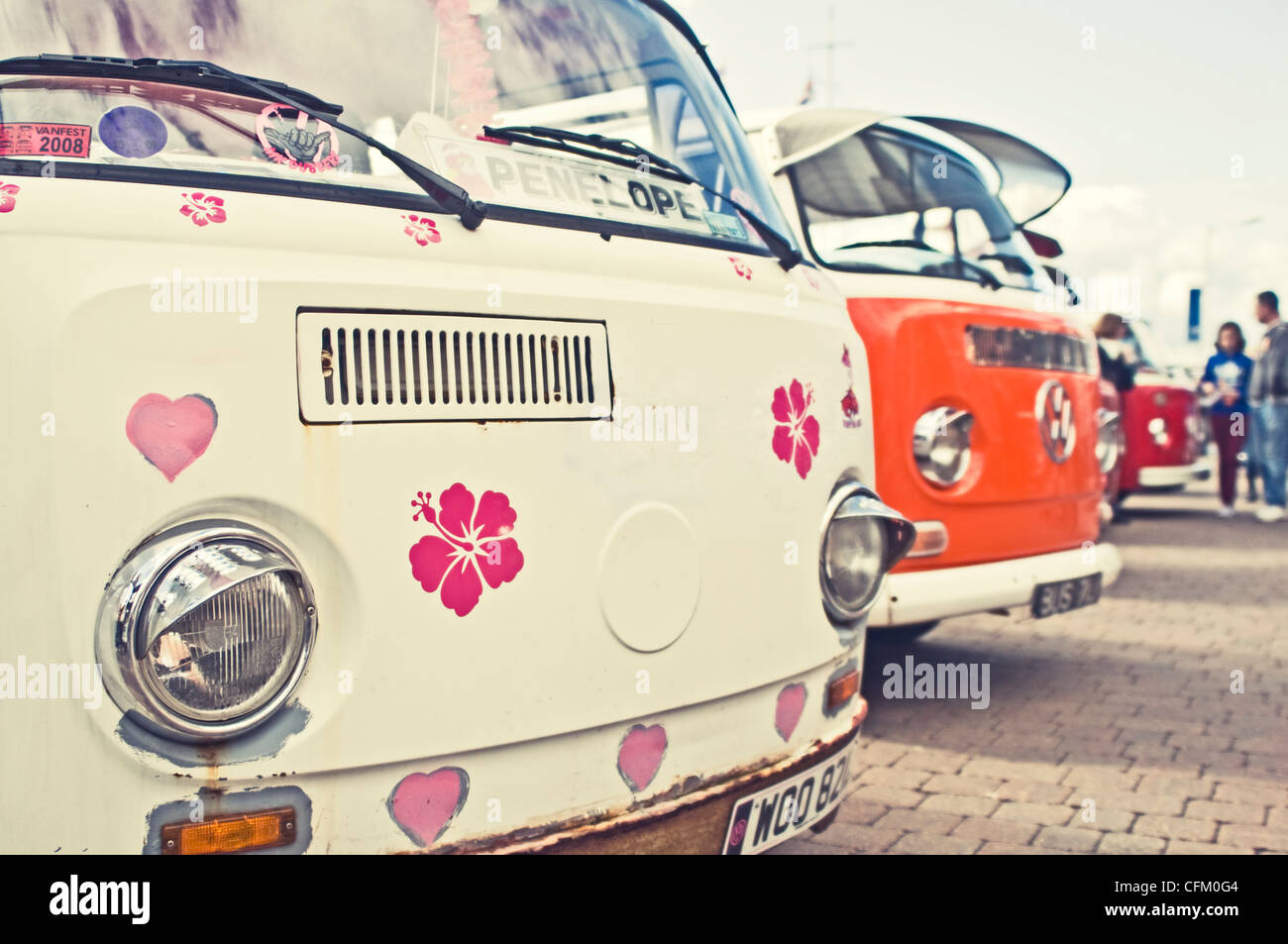 A classic VW campervan show Stock Photo - Alamy
