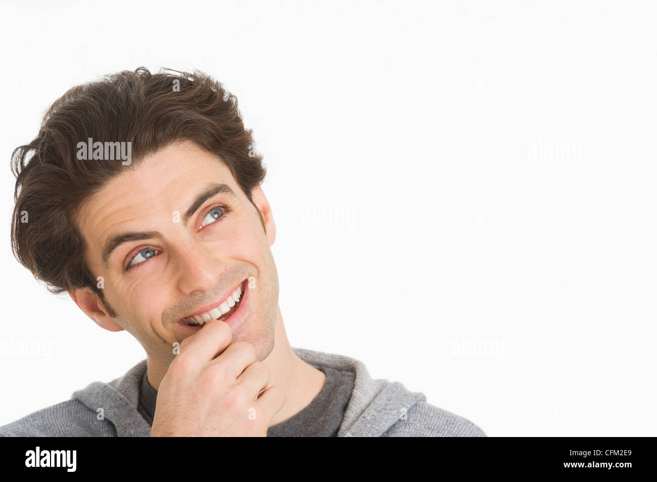 Man smiling smile happy male Cut Out Stock Images & Pictures - Alamy