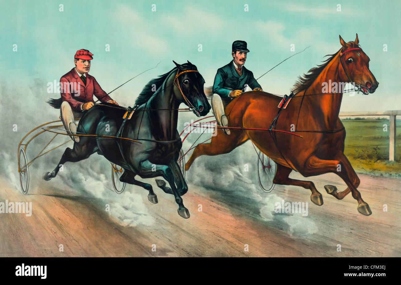 A Champion race, circa 1887 Stock Photo Alamy