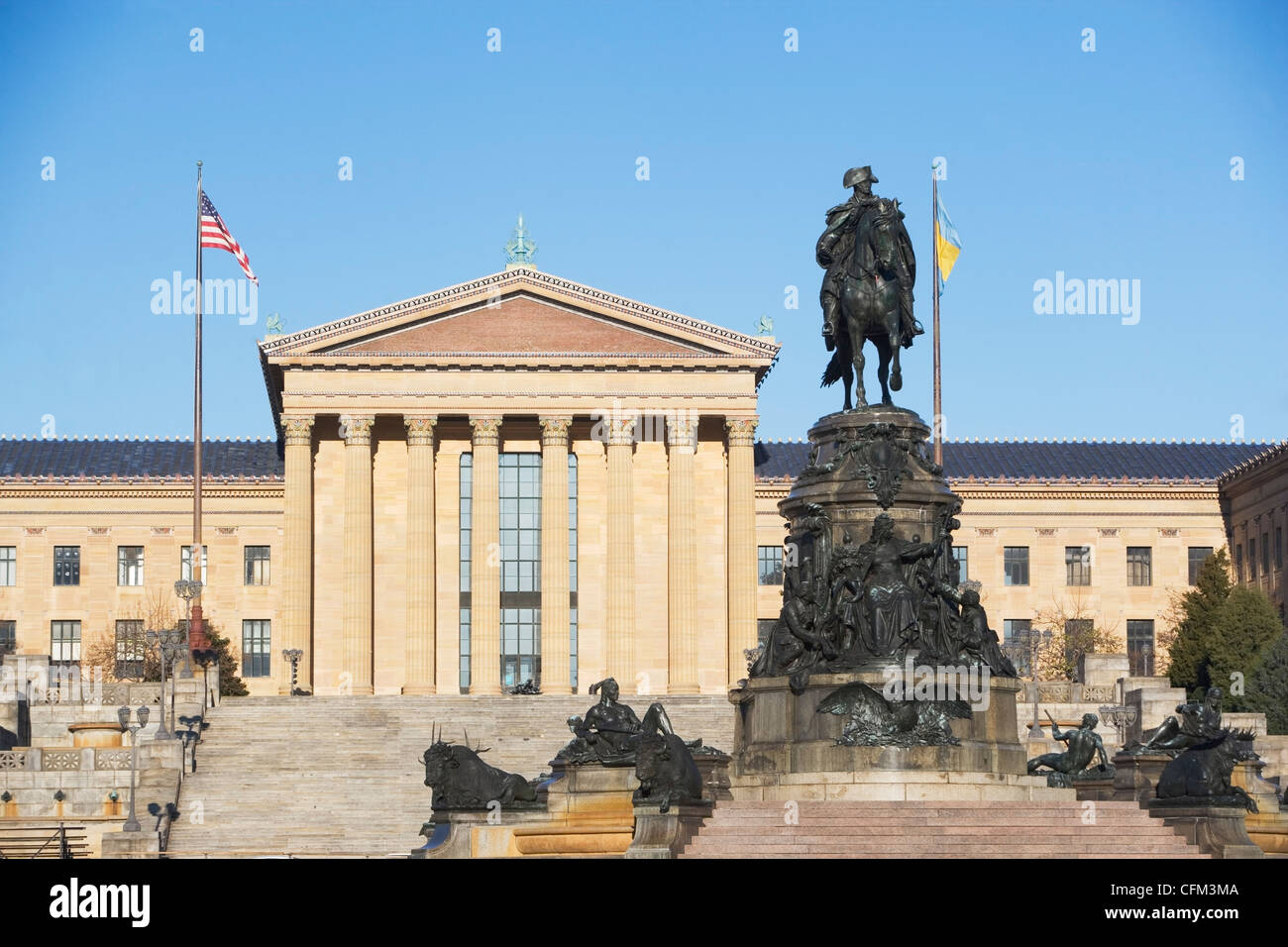 USA, Pennsylvania, Philadelphia, Philadelphia Museum Of Art facade Stock Photo