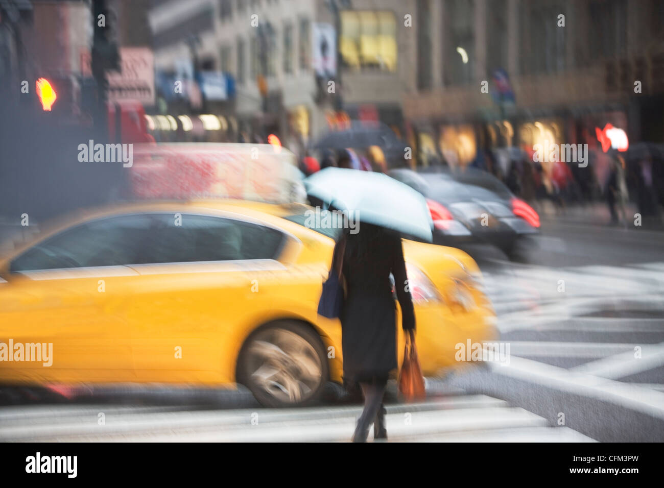Pedestrian with umbrella hi-res stock photography and images - Alamy