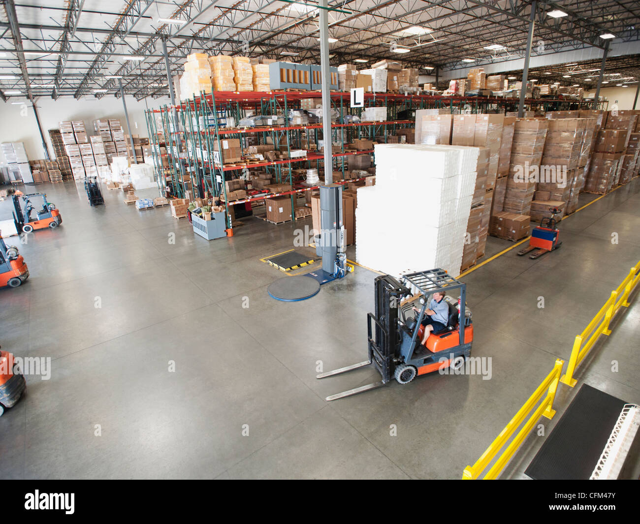 USA, California, Santa Ana, Warehouse interior Stock Photo Alamy