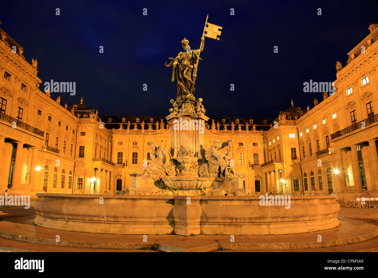 Wurzburg Residence, Residence Square, UNESCO World Heritage Site, Franconia, Bavaria, Germany