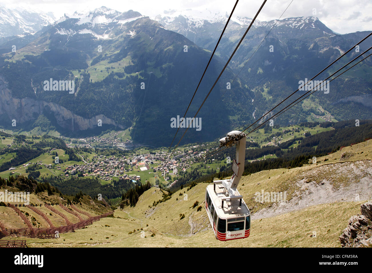 Cableway Wengen-Mannlichen, Lauterbrunnen Valley, Bernese Oberland