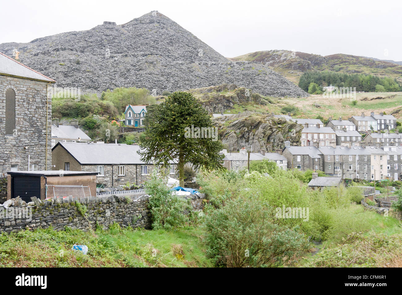 town landscape at Blaenau Ffestiniog, Wales Stock Photo Alamy