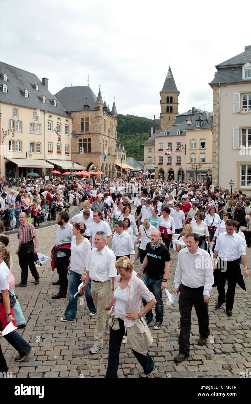 Hopping procession of Echternach, Luxembourg, Europe Stock Photo