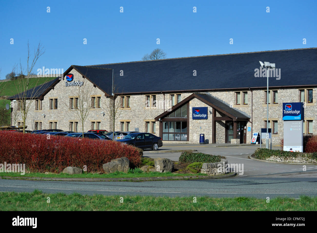 Travelodge. A591, Prizet, Kendal, Cumbria, England, United Kingdom, Europe. Stock Photo
