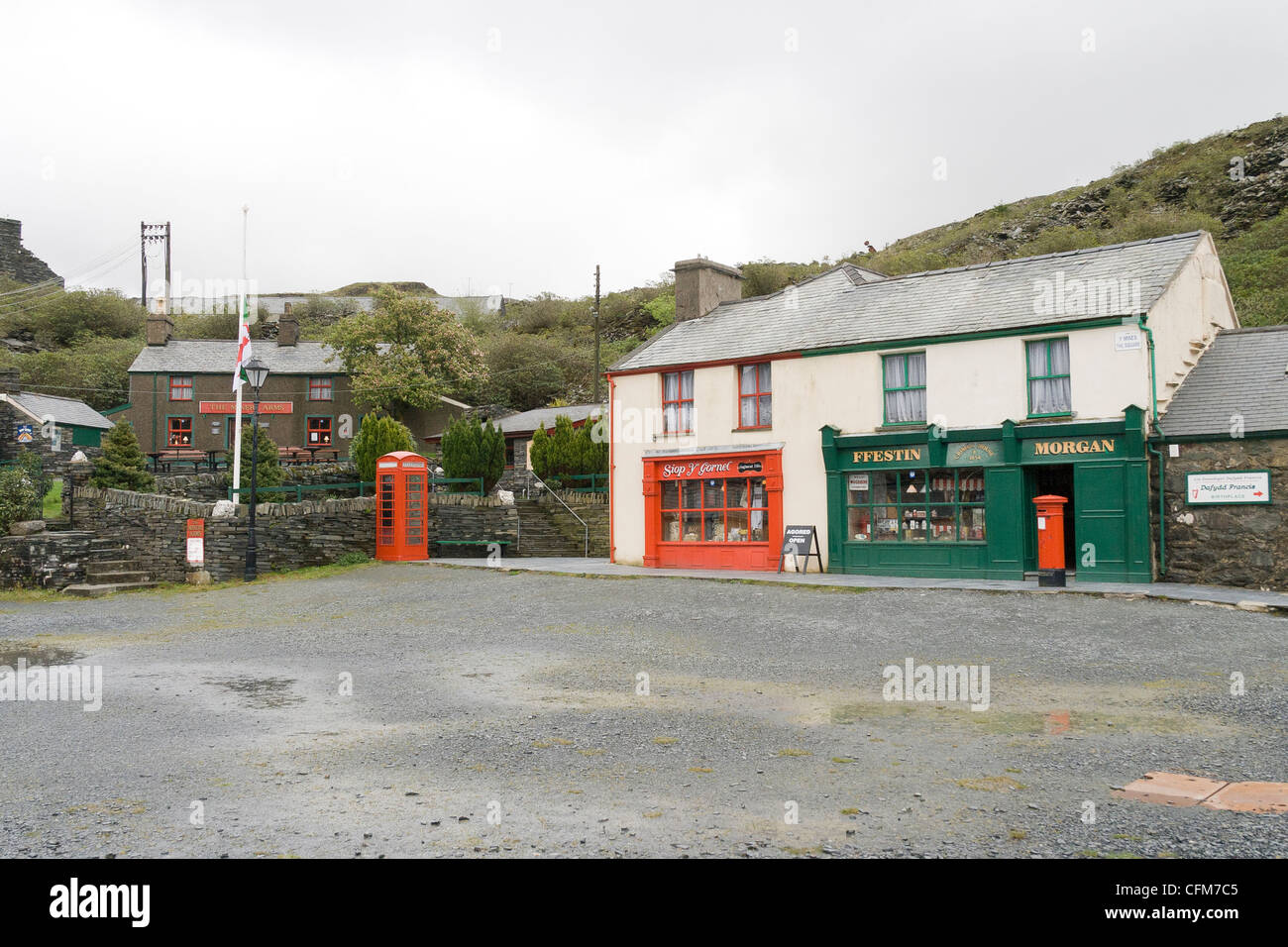 Blaenau Ffestiniog slate museum Stock Photo Alamy