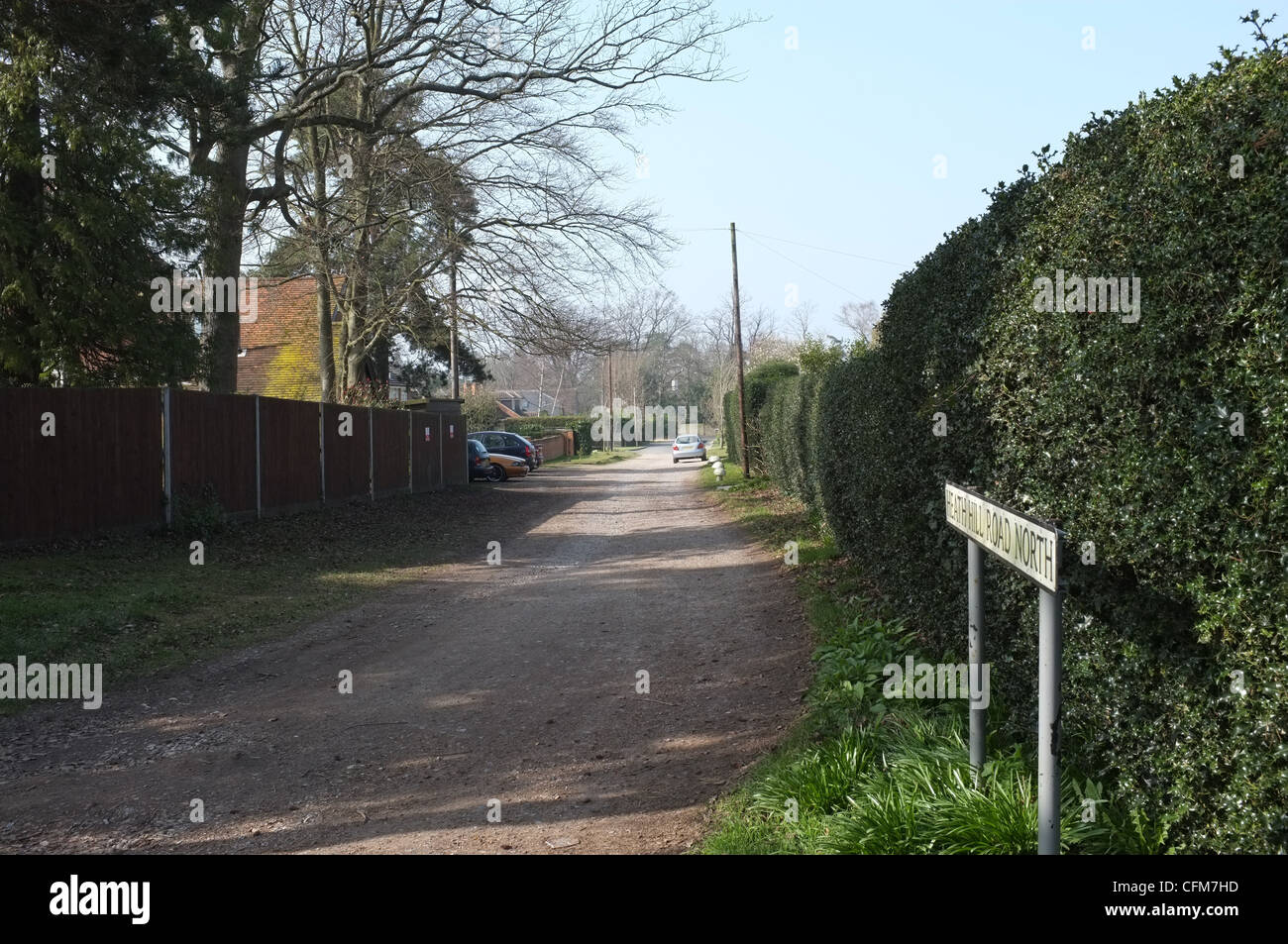 Heathhill Road Nouth, Crowthorne, Berkshire, UK Stock Photo Alamy