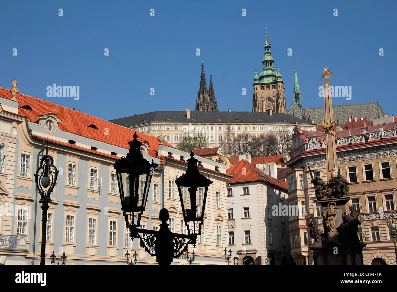 Lesser Town and Prague Castle, UNESCO World Heritage Site, Prague, Czech Republic, Europe Stock Photo