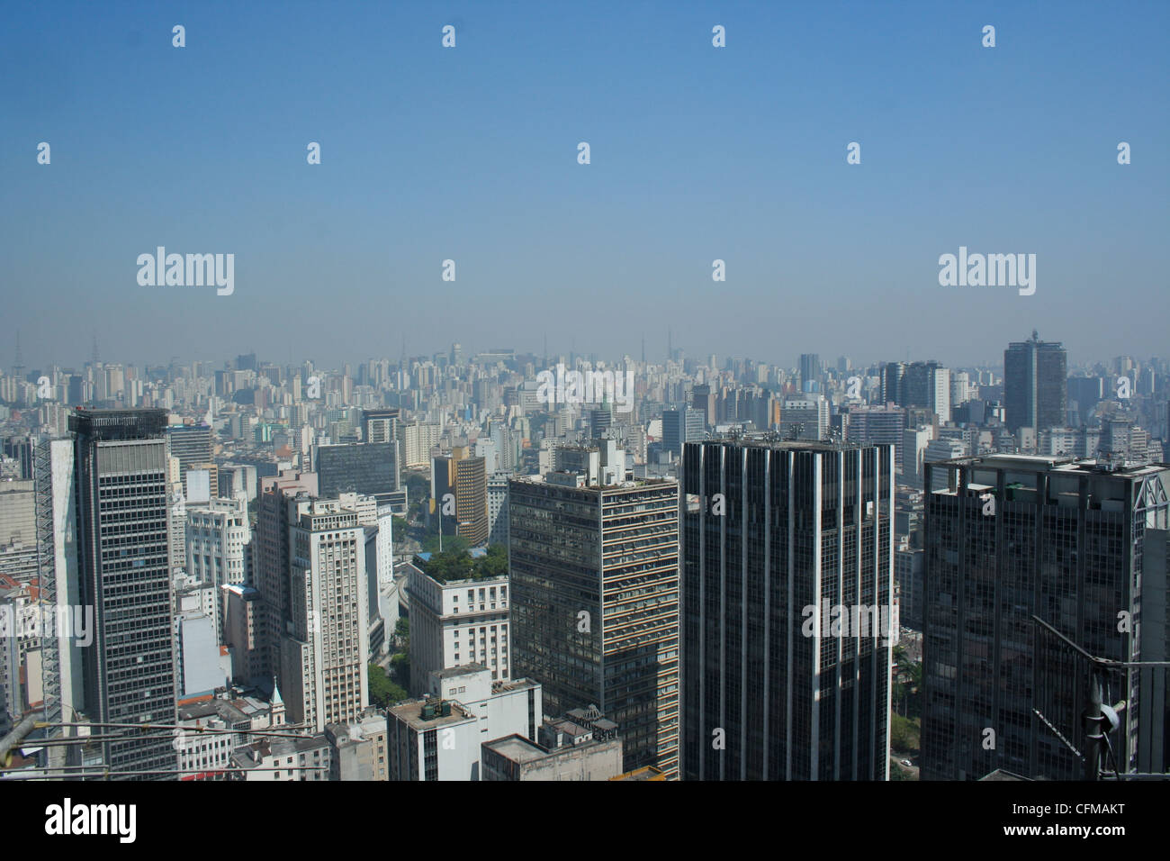 a sao paolo vu, from the top of a building Stock Photo