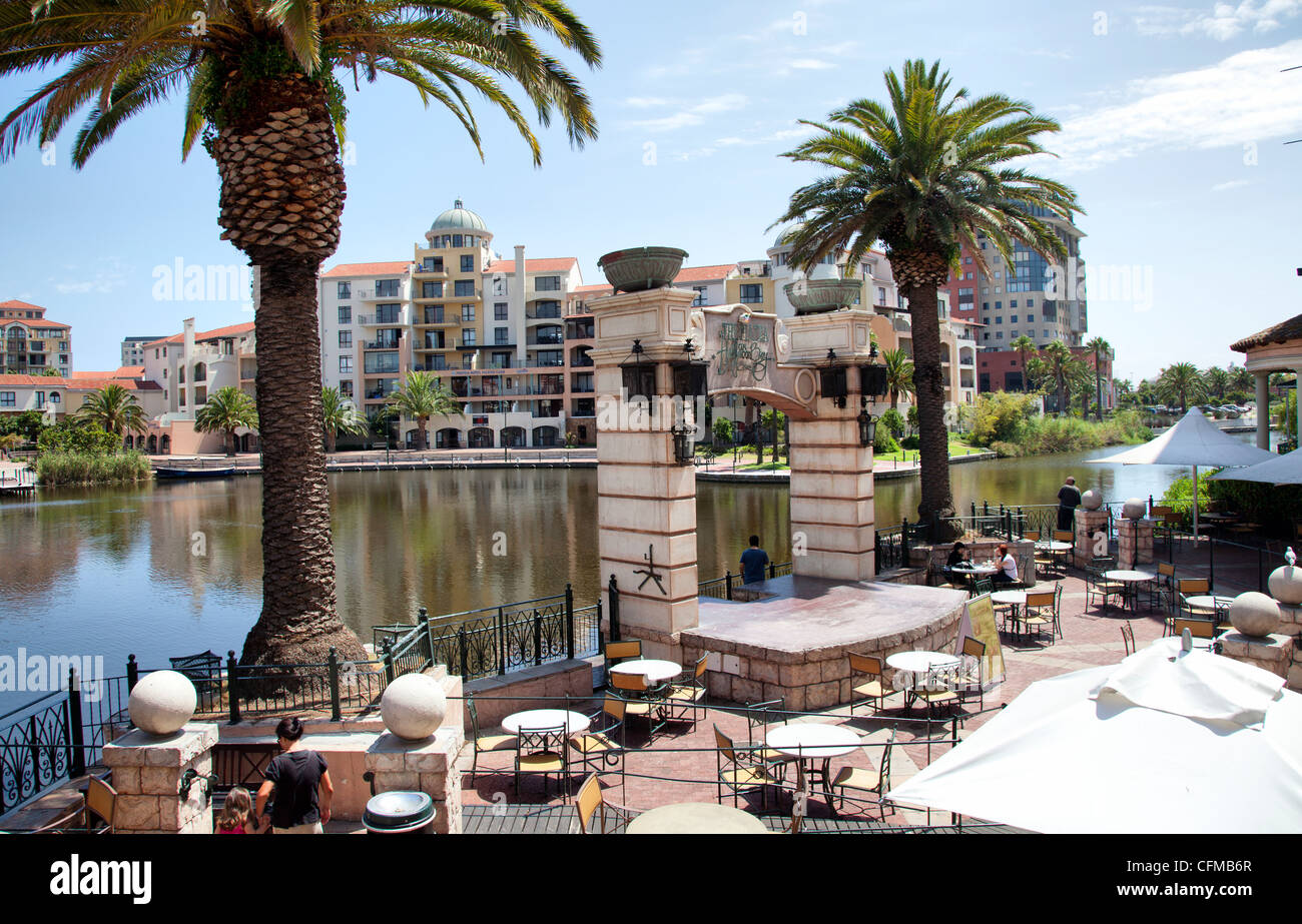 Canal Walk Terrace at Century City in Cape Town overlooking 'islands' Stock Photo 44088431 Alamy