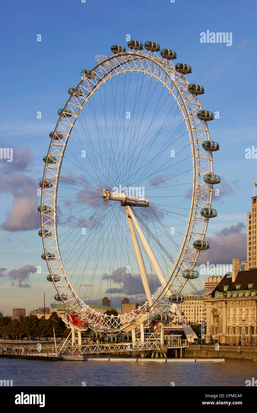 London Eye, River Thames, London, England, United Kingdom, Europe Stock Photo