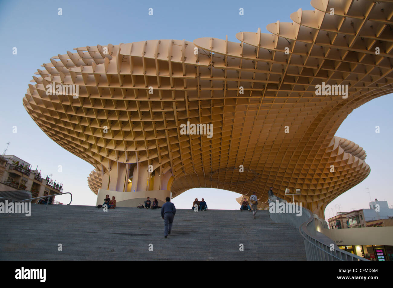 Metropol Parasol (2011) wooden structure by Jürgen Mayer-Hermann at Plaza de la Encarnacion square Seville Andalusia Spain Stock Photo